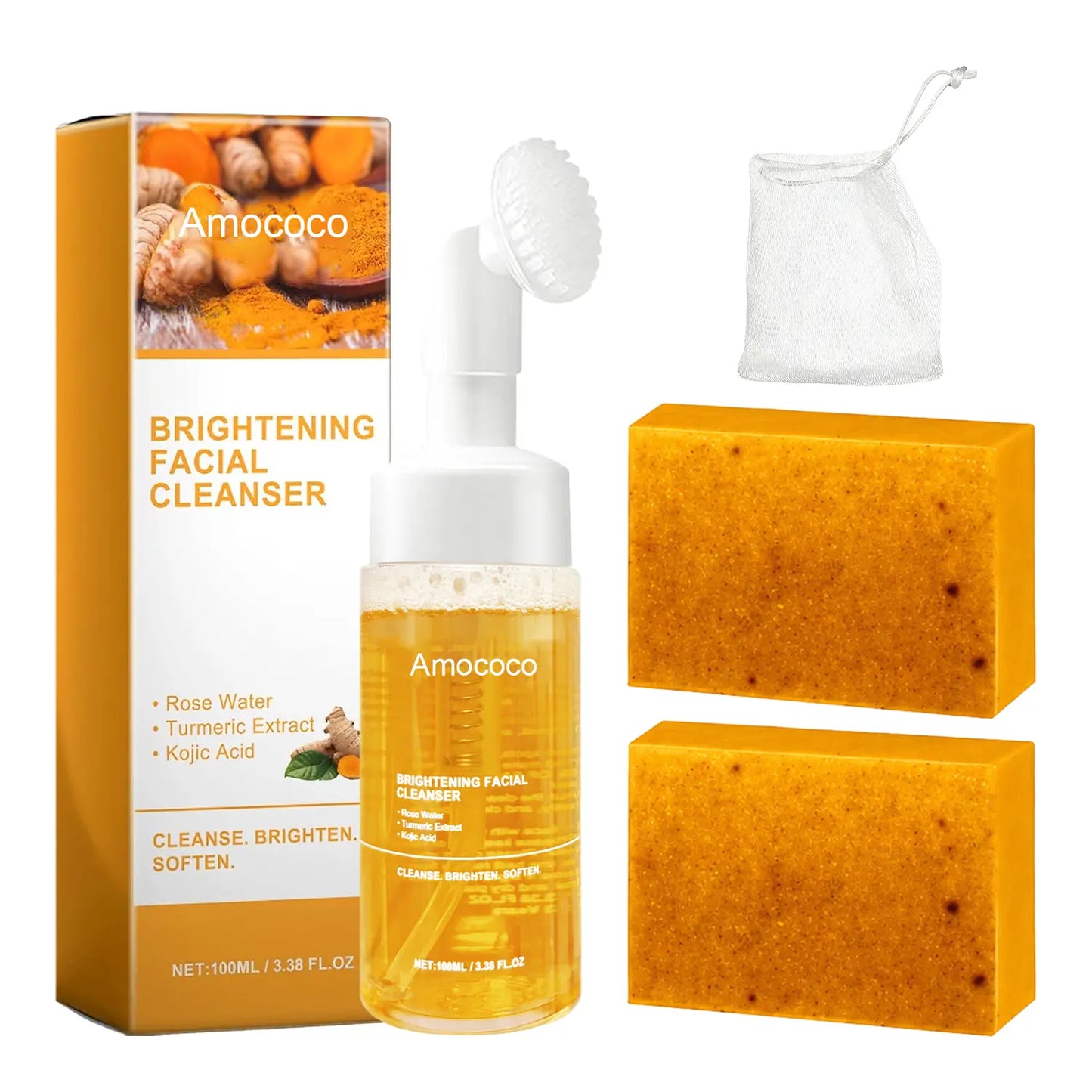 Turmeric Brightening Face Wash & Soap Bar