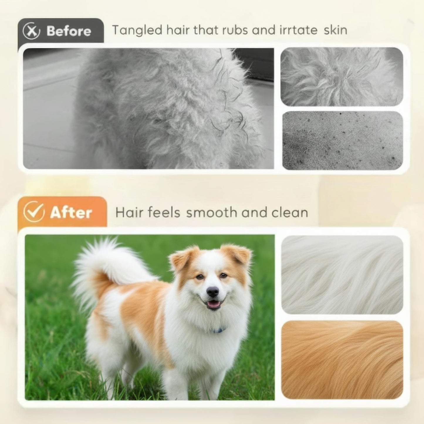 2-in-1 Pet Bath & Grooming Brush with Soap Dispenser
