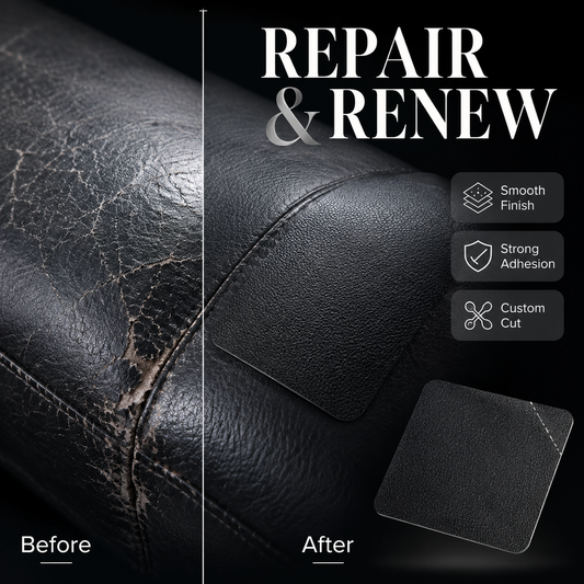 Self-Adhesive Leather Repair Patch – Cuttable & Waterproof, 20" × 54" Sheet