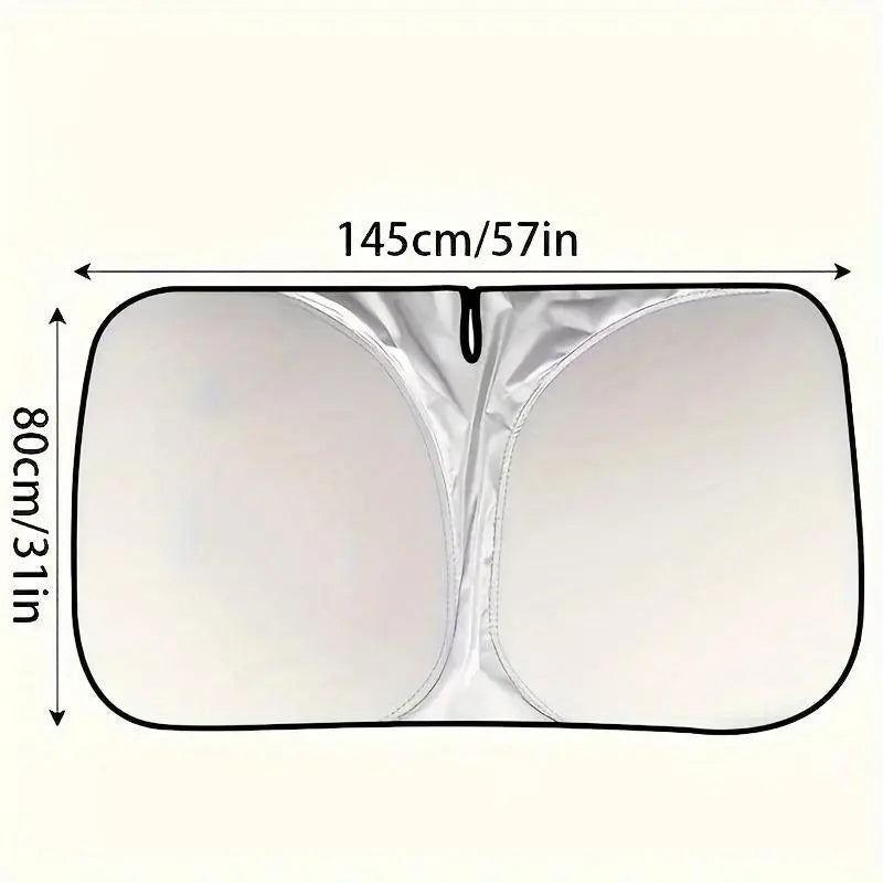 Portable Thermal Insulation Windshield Sunshade – Exterior UV Protection Cover for Cars, SUVs & Trucks – Heat-Reflective Sun Visor for Interior Cooling