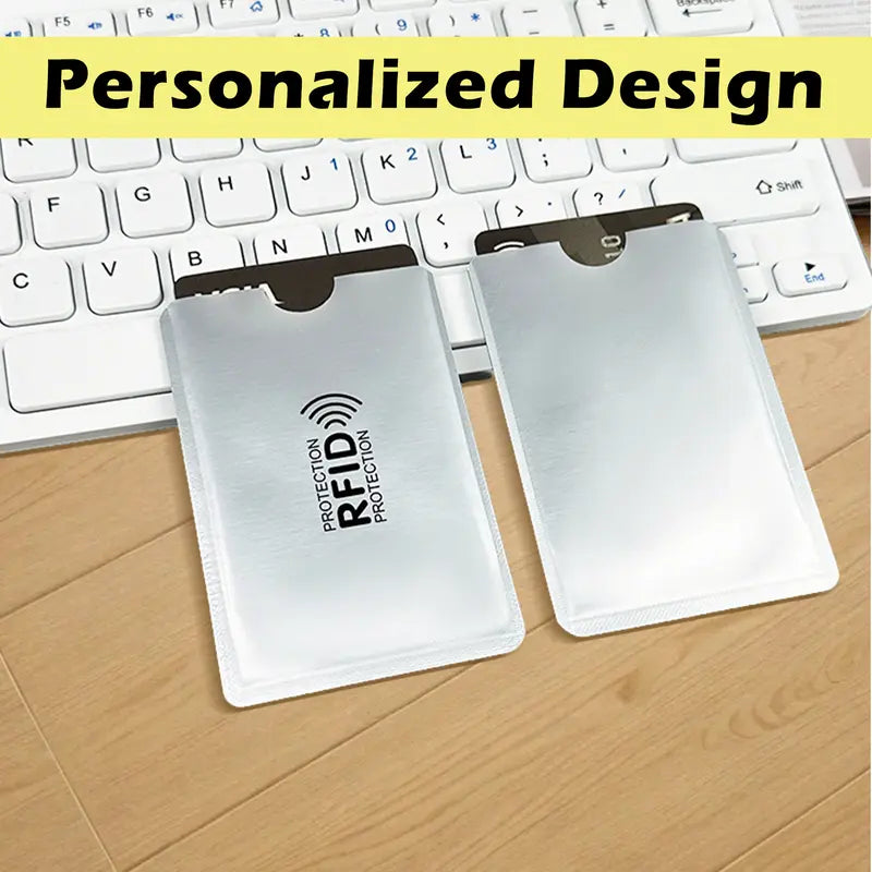 8-Count RFID Blocking Sleeves – Slim Secure Protectors for Credit & ID Cards