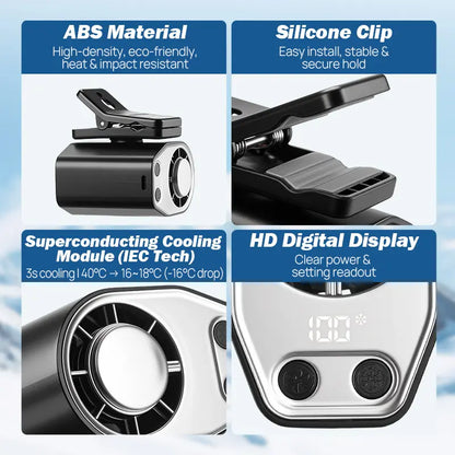 Semiconductor Cooling Car Fan with 100-Speed Control