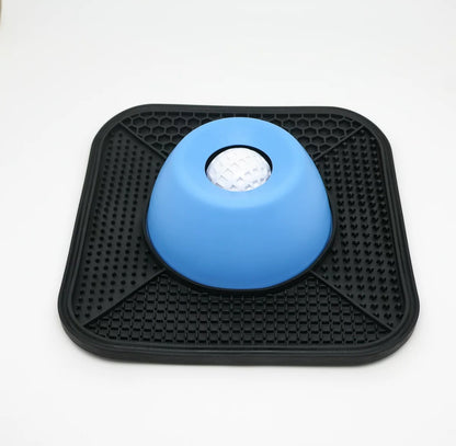 2-in-1 Dog Lick Mat & Slow Feeder Bowl | Anti-Gulp Pet Feeding Station for Anxiety Relief, Digestion & Bloat Prevention