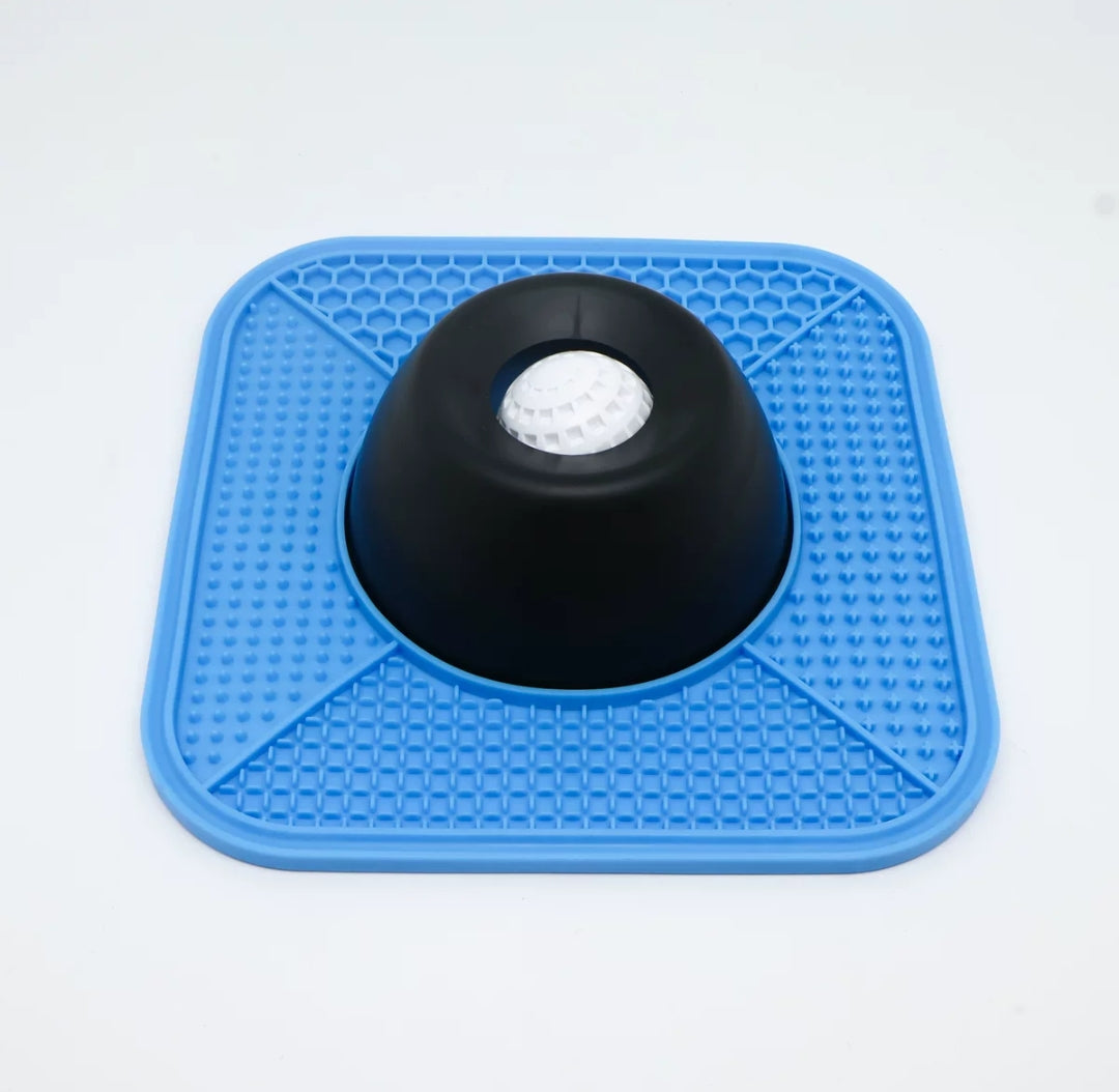 2-in-1 Dog Lick Mat & Slow Feeder Bowl | Anti-Gulp Pet Feeding Station for Anxiety Relief, Digestion & Bloat Prevention