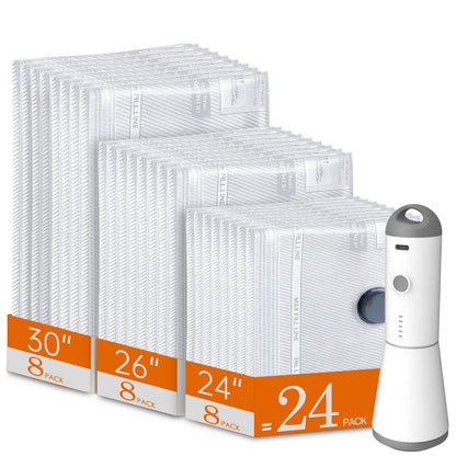 【Summer Vibes】Vacease Cordless Travel Vacuum Bag Set with Rechargeable Pump | 15-Pack Airtight Space Saving Luggage Organizers