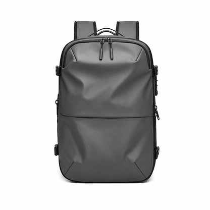 AIRTRAVIA Air Original Travel Backpack | Waterproof Cabin-Approved Carry-On with Built-In Vacuum Compression & TSA Lock | Expandable Matte Black