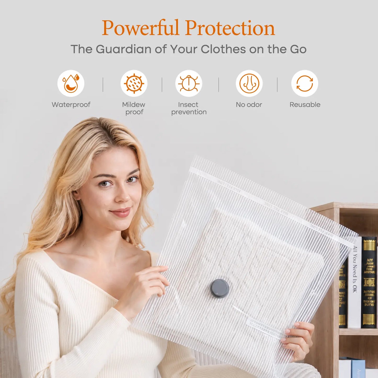 【Summer Vibes】Vacease Cordless Travel Vacuum Bag Set with Rechargeable Pump | 15-Pack Airtight Space Saving Luggage Organizers