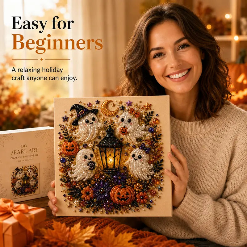 Spooky Cute Ghost 3D Diamond Painting Kit