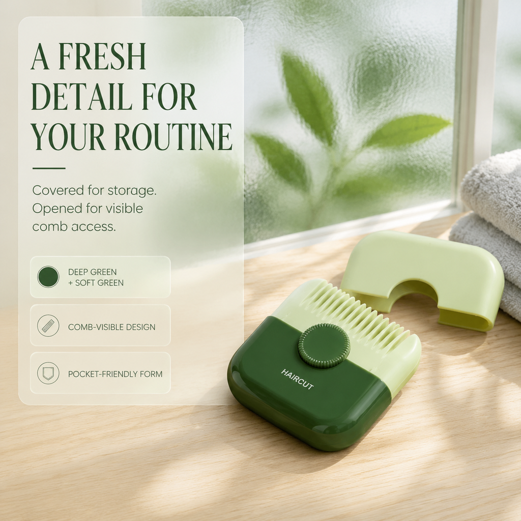 Split End Trimming Comb – 2-in-1 Hair Repair Scissor Comb