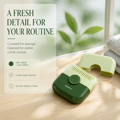 Split End Trimming Comb – 2-in-1 Hair Repair Scissor Comb