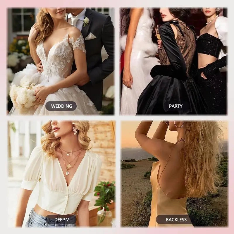 Invisible Reusable Silicone Nipple Covers – Breathable, Hypoallergenic Adhesive Pasties for Backless & Strapless Outfits