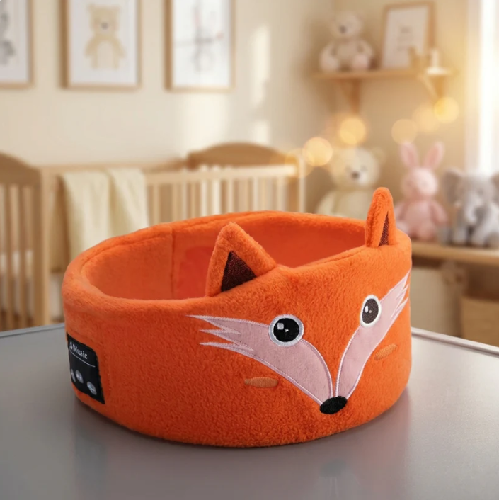 Children’s Plush Bluetooth Sleep Headband – Ultra-Soft Wireless Audio Mask for Bedtime, Travel, and Soothing Sound – Adorable Animal Designs