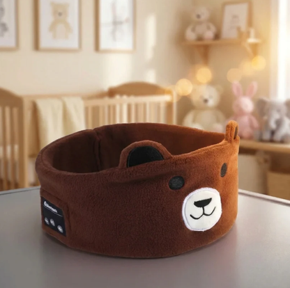 Children’s Plush Bluetooth Sleep Headband – Ultra-Soft Wireless Audio Mask for Bedtime, Travel, and Soothing Sound – Adorable Animal Designs