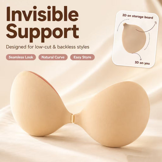 Invisible Reusable Silicone Nipple Covers – Breathable, Hypoallergenic Adhesive Pasties for Backless & Strapless Outfits