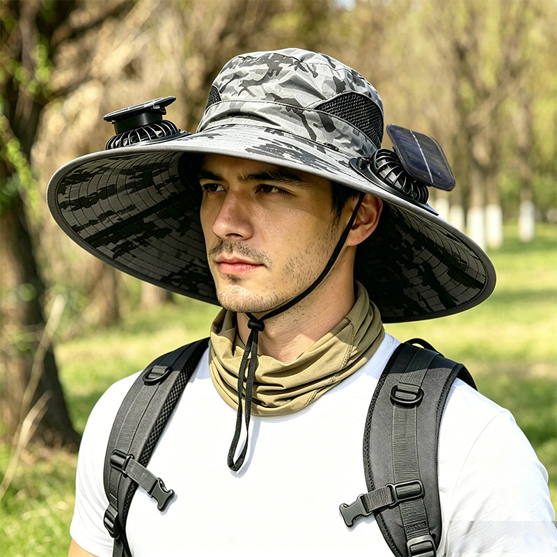Solar Powered Cooling Bucket Hat