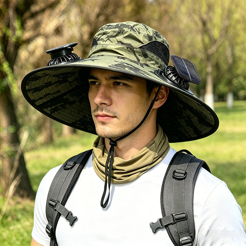 Solar Powered Cooling Bucket Hat