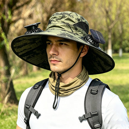 Solar Powered Cooling Bucket Hat