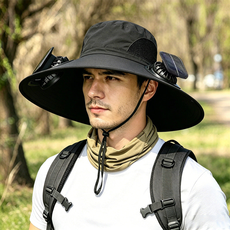 Solar Powered Cooling Bucket Hat