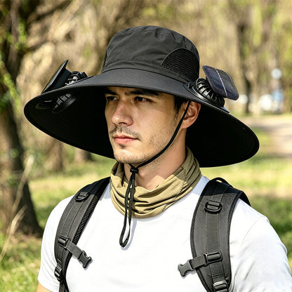 Solar Powered Cooling Bucket Hat