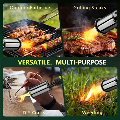 High-Heat Culinary Gas Torch – Adjustable Flame Burner for Kitchen & DIY