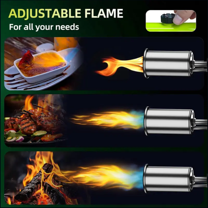 High-Heat Culinary Gas Torch – Adjustable Flame Burner for Kitchen & DIY