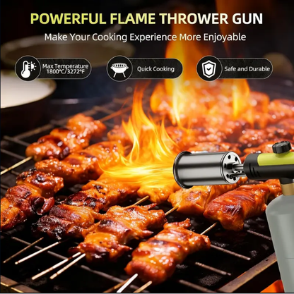 High-Heat Culinary Gas Torch – Adjustable Flame Burner for Kitchen & DIY