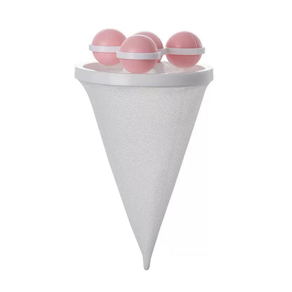 3-Pack Reusable Floating Hair Filter Bag for Washing Machine - Mesh Lint Catcher & Pet Fur Remover Cleaner, Laundry Hair Trapper Pointer for Top-Load Washers
