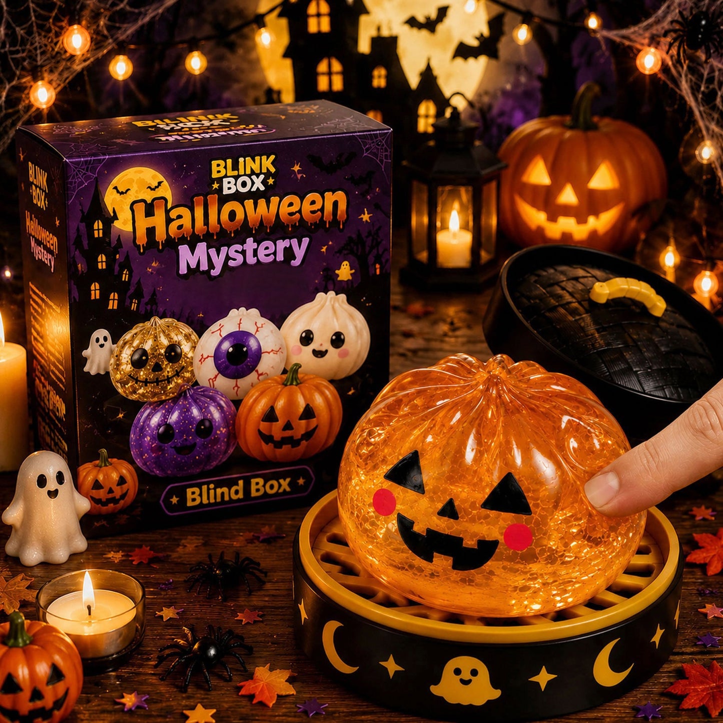 Halloween Ghost Dumpling Squeeze Toy Set