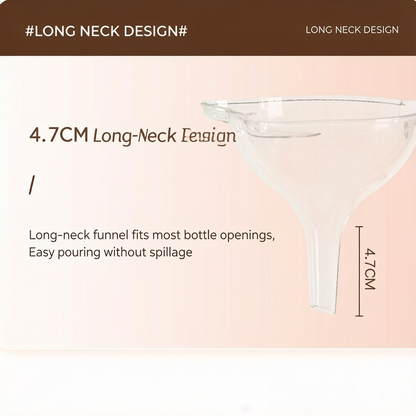 2-in-1 Funnel Filter with Handle - 120 Mesh Double-Layer Heat-Resistant Juice & Yogurt Strainer