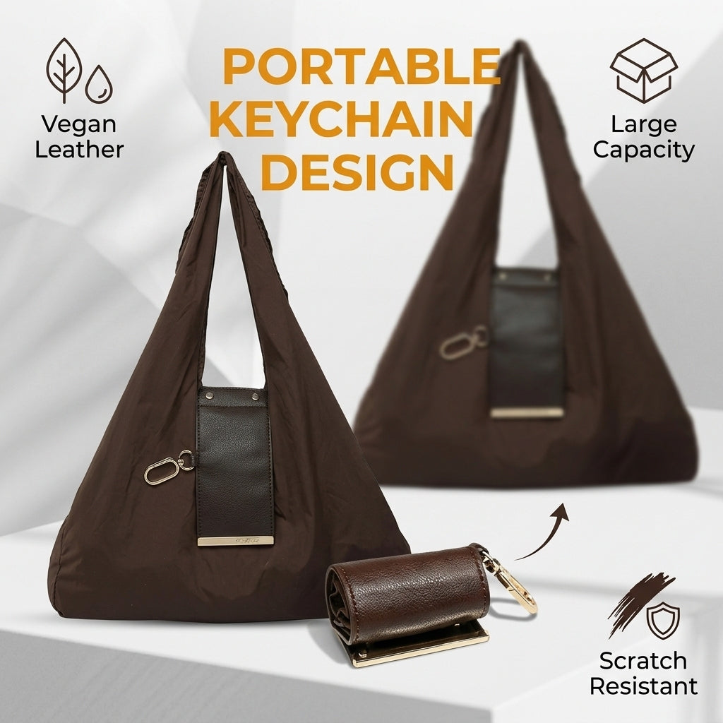 Foldable Expandable Mini Tote Bag