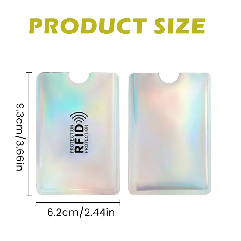 8-Count RFID Blocking Sleeves – Slim Secure Protectors for Credit & ID Cards
