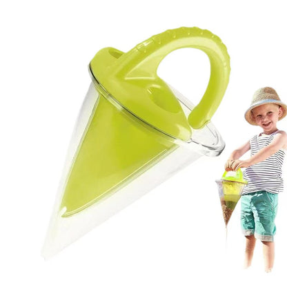 Kids' Transparent Sand & Water Funnel Toy | 2-in-1 Ergonomic Beach Digger & Pourer for Sandbox & Sensory Play