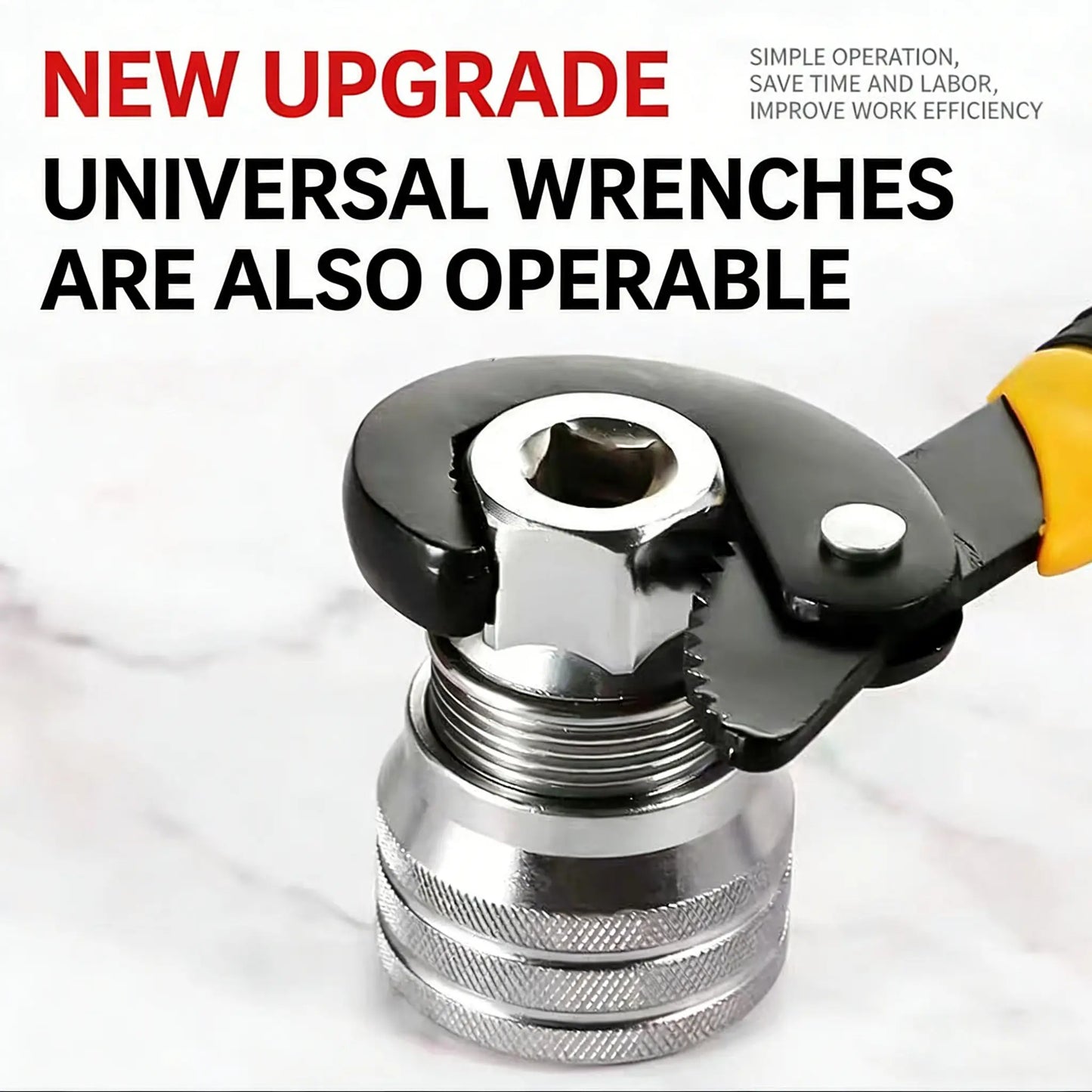 Universal Socket Adapter With 3/8 Hex Shank