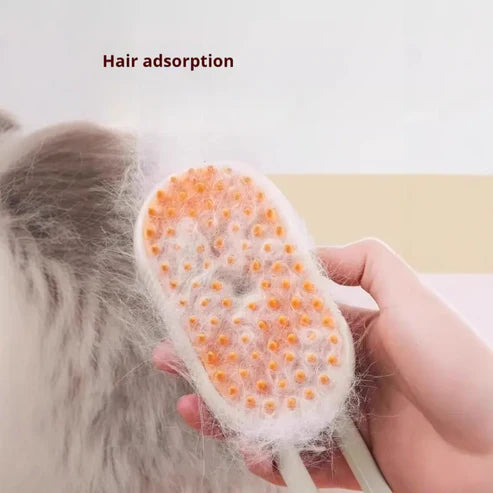 Steam Pet Hair Remover – 3-in-1 Cat & Dog Grooming Brush with Adjustable Steamy Mist