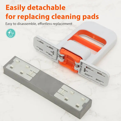 Mini Foldable Self-Squeezing Floor Mop with 3 Sponge Heads
