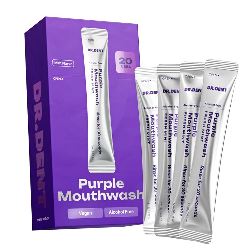 Gentle Purple Whitening Mouthwash 20 Pack Sachets