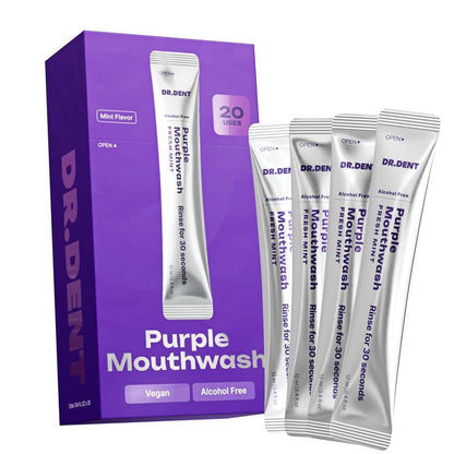 Gentle Purple Whitening Mouthwash 20 Pack Sachets