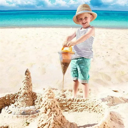 Kids' Transparent Sand & Water Funnel Toy | 2-in-1 Ergonomic Beach Digger & Pourer for Sandbox & Sensory Play