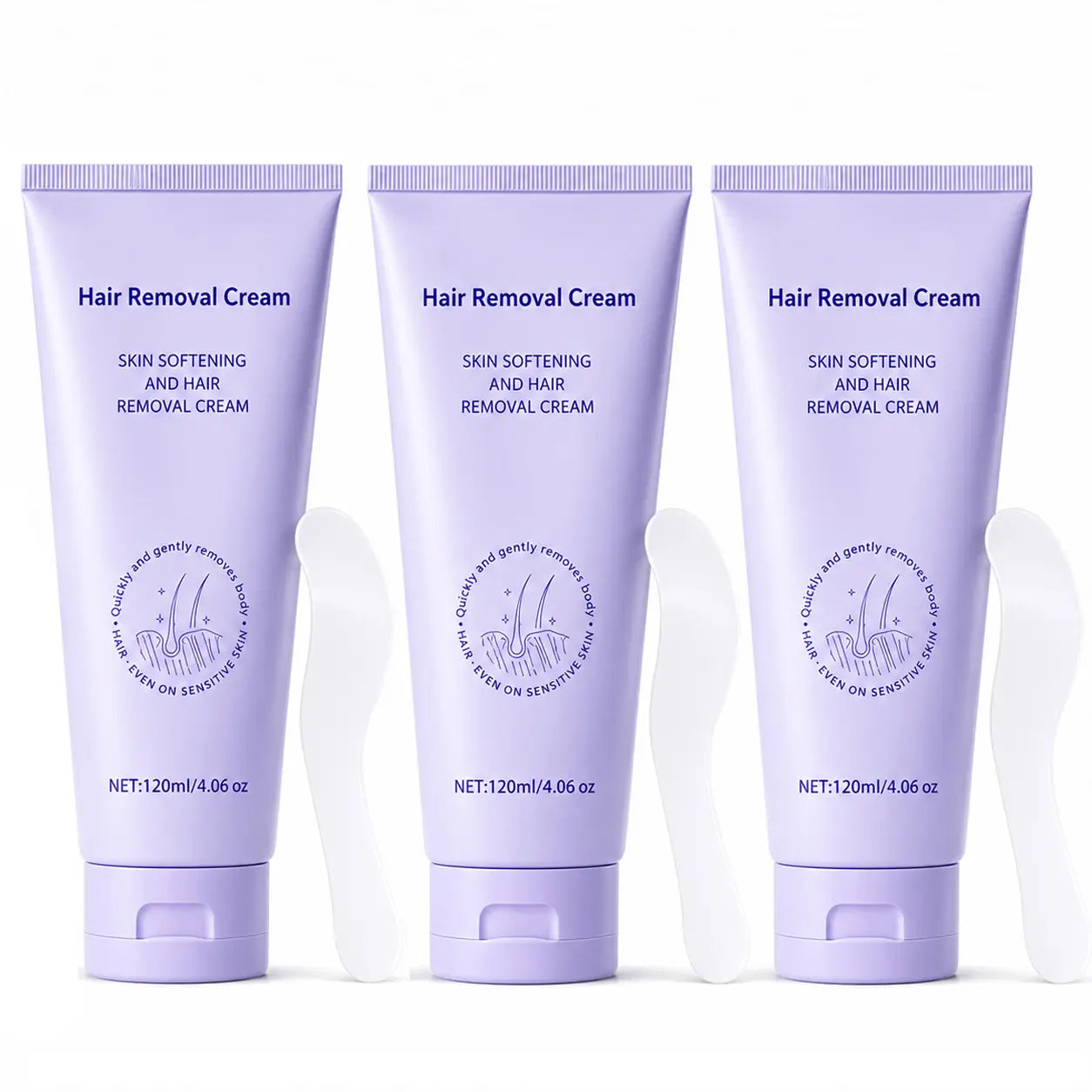 Gentle Hair Removal Cream for Sensitive Skin – Fast & Painless Depilatory for Underarm, Bikini & Body – No Razor Bumps, Smooth Results in 5-10 Minutes