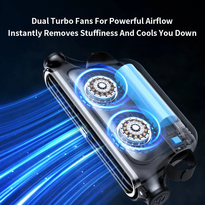 3000mAh 3-Speed Portable Car Seat Fan