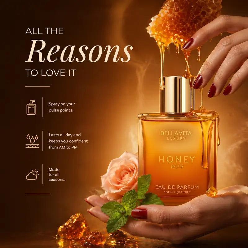 Bella Vita Luxury's Honey Oud | Eau de Parfum 100ml (3.4 fl oz)