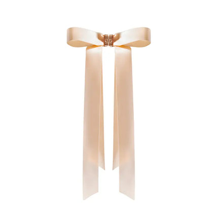 Premium Magnetic Ribbon Bow Hair Clip – Elegant Satin Bow for Effortless Hairstyling & Sophisticated Updos – Damage-Free & Secure Hold