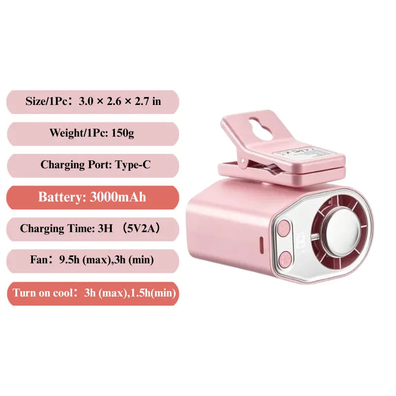 Semiconductor Cooling Car Fan with 100-Speed Control