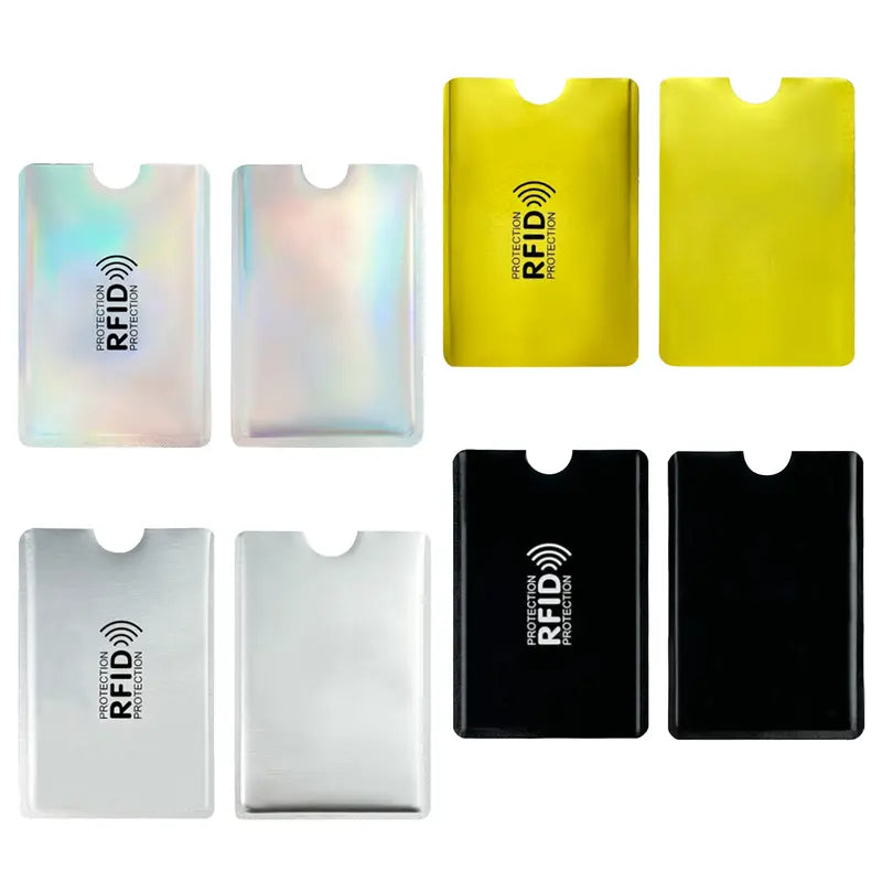 8-Count RFID Blocking Sleeves – Slim Secure Protectors for Credit & ID Cards