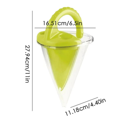 Kids' Transparent Sand & Water Funnel Toy | 2-in-1 Ergonomic Beach Digger & Pourer for Sandbox & Sensory Play