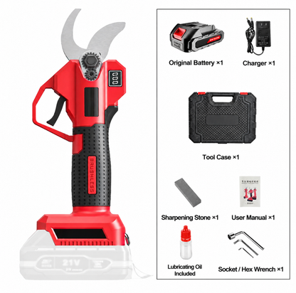 SEESE Electric Pruning Shears – Cordless Power Pruner with Brushless Motor & 2000mAh Batteries