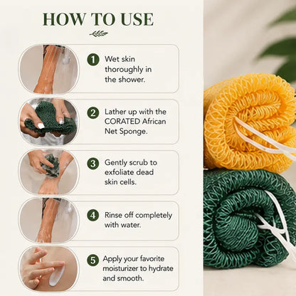 Authentic African Exfoliating Net Sponge