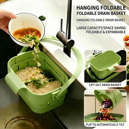 Stainless Steel Corner Kitchen Sink Strainer Basket