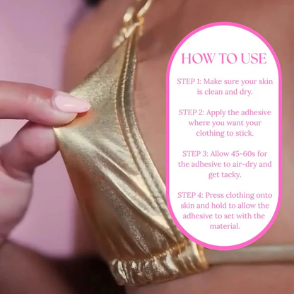 Precision Skin-Safe Body Adhesive – Portable Glue for Fashion & Accessories