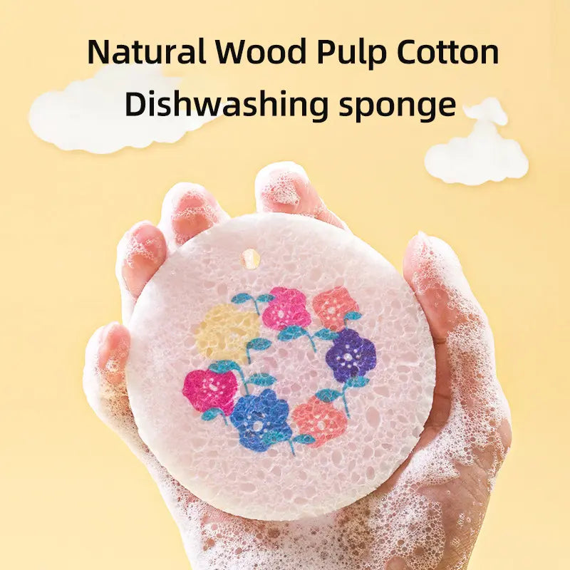 Premium Dual-Action Kitchen Sponge - Scratch-Free Dish Scrubber & High-Absorbency Cleaning Sponge